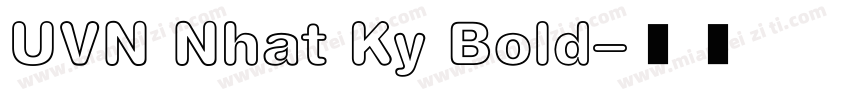 UVN Nhat Ky Bold字体转换